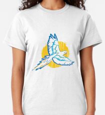Macaw Blue and Yellow Bird Tropical Classic T-Shirt