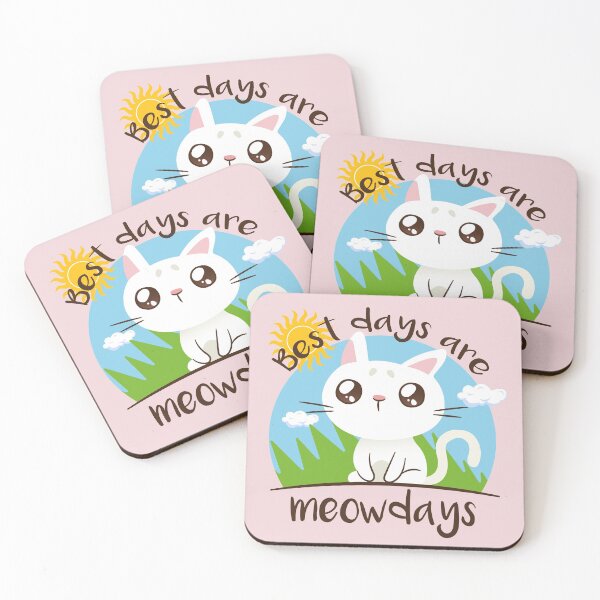 Item preview, Summer Cat - Best Days Are Meowdays designed and sold by Cute and Funny Animal Art Designs.