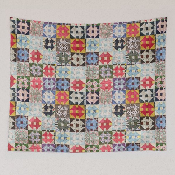 Item preview, Patchwork Quilt, tic tac toe, Handmade, Vintage, Antique designed and sold by Sunny Creations.
