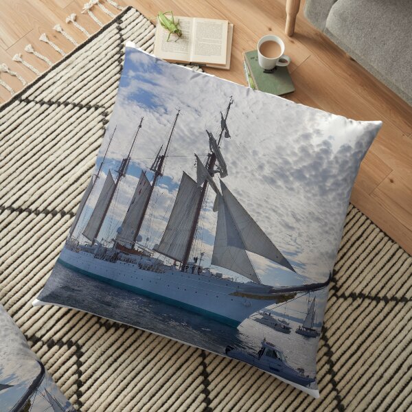 Juan Sebastián de Elcano Underway from Cádiz Floor Pillow
