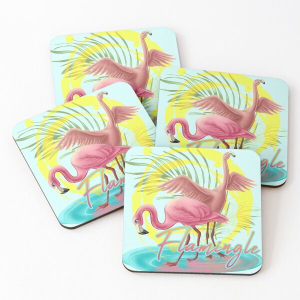 Item preview, Let's Flamingle designed and sold by Unicornarama.