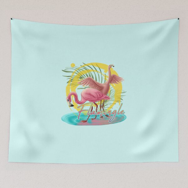 Item preview, Let's Flamingle designed and sold by Unicornarama.