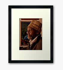 Portrait of an artist Framed Print