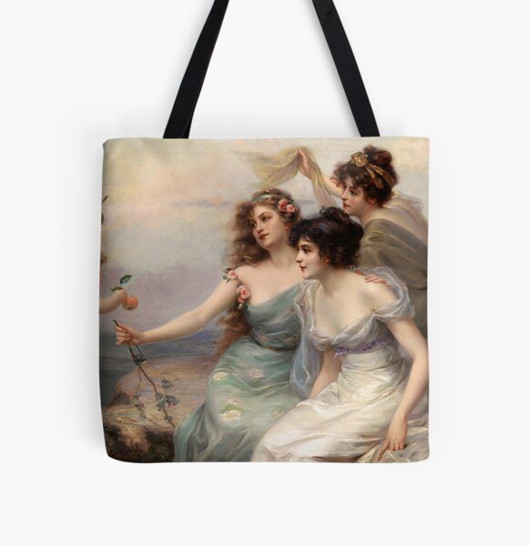 The Three Graces by Edouard Bisson All Over Print Tote Bag
