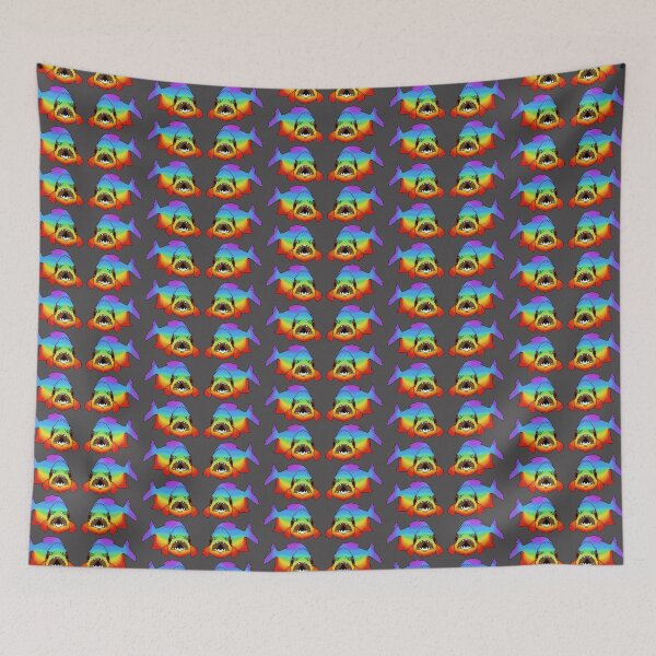 Item preview, Social Piranha - Rainbow designed and sold by Child of the Corn Designs.