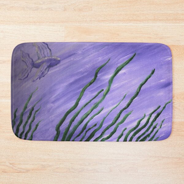 Item preview, fish in purple and lavendar water with seagrass designed and sold by Dawna Morton.