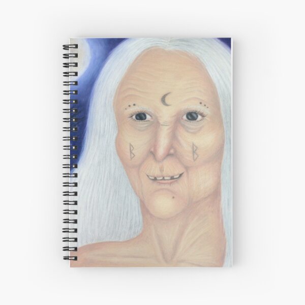 Fairytale evil witch illustration no. 2 Spiral Notebook