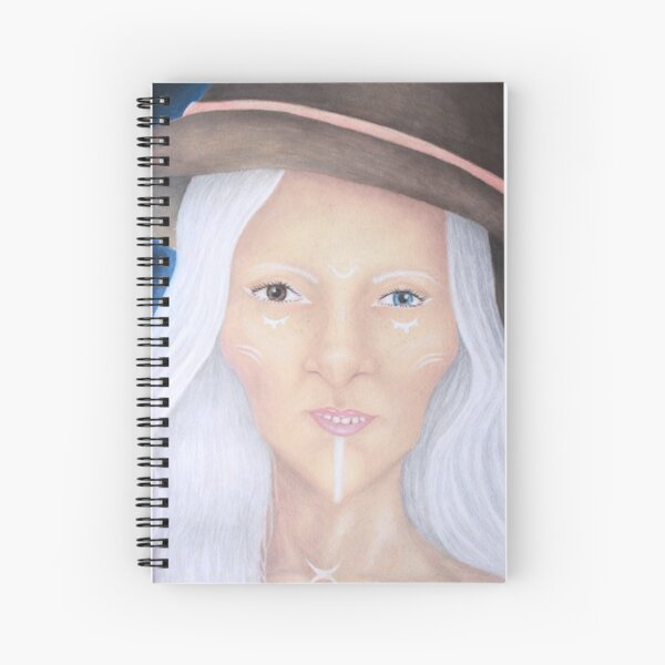 Wiccan witch portrait nr. 1 Spiral Notebook