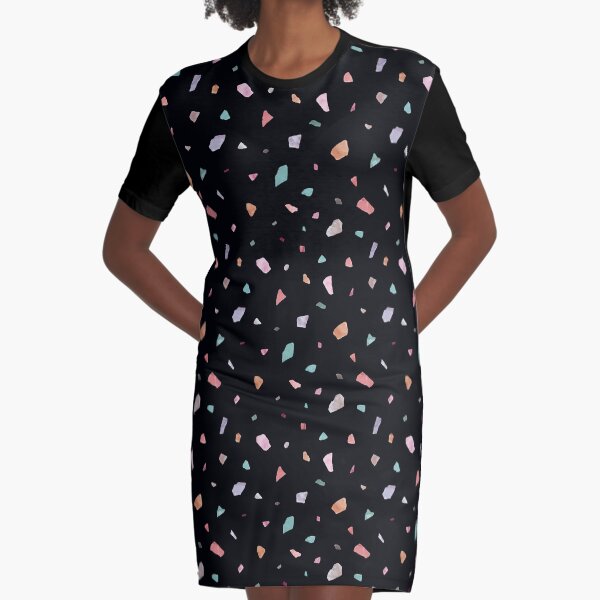 Colorful Terrazzo I Graphic T-Shirt Dress