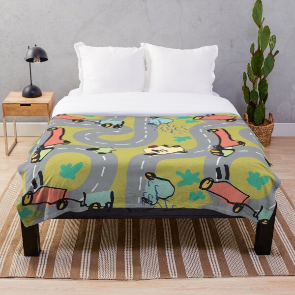 Elijah - Daze - Roads - Repeat Pattern Throw Blanket