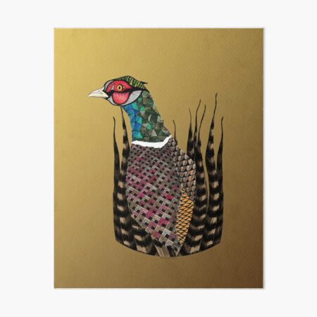 Pheasant Totem Art Board Print