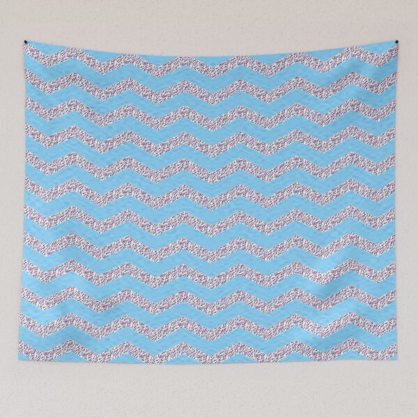 Item preview, Silver Blue ZigZag Formal designed and sold by PageDesigns.