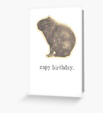 Capy Birthday Greeting Card
