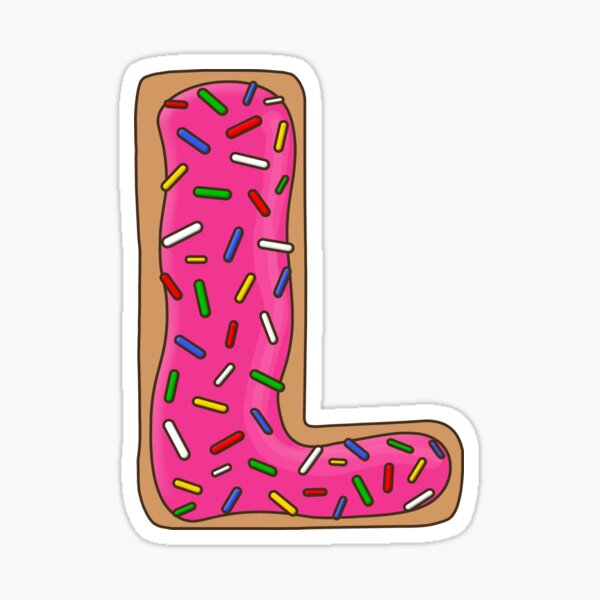 Letter L' Sticker