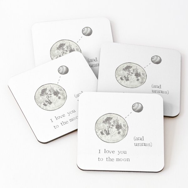Item preview, I Love You To The Moon (And Uranus) designed and sold by BlueSpecsStudio.