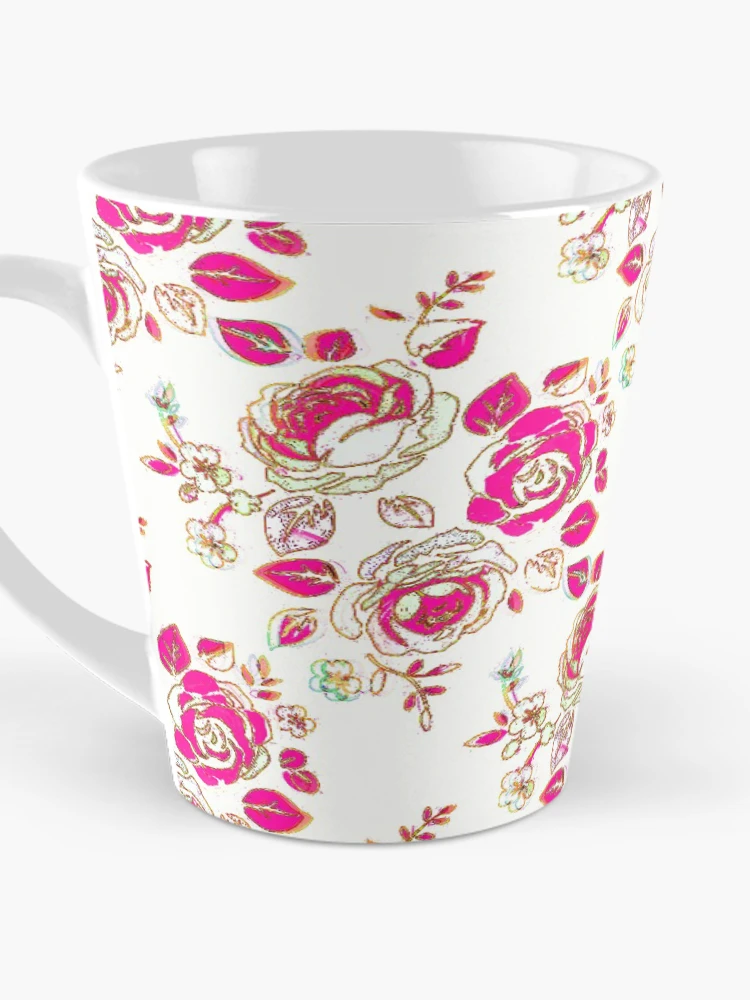Thumbnail 3 of 4, Coffee Mug, Vintage Spring Red Roses designed and sold by PageDesigns.