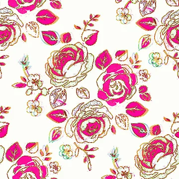 Artwork thumbnail, Vintage Spring Red Roses by PageDesigns