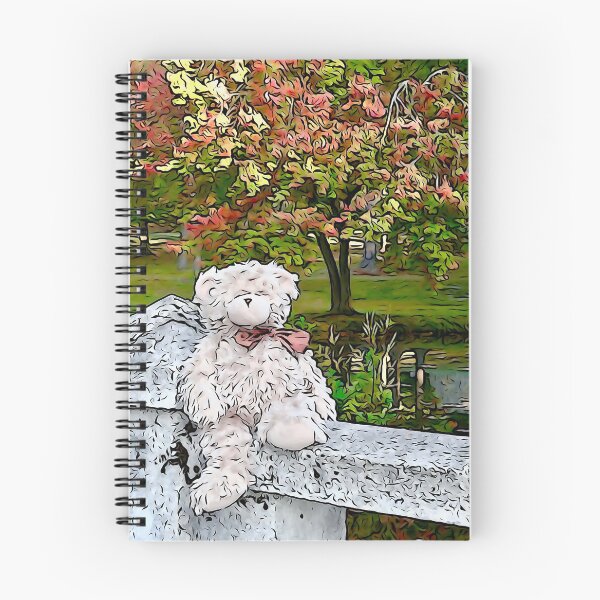 Artikelvorschau, Teddy Bear am Teich im Herbst entworfen und verkauft von BBrightman.