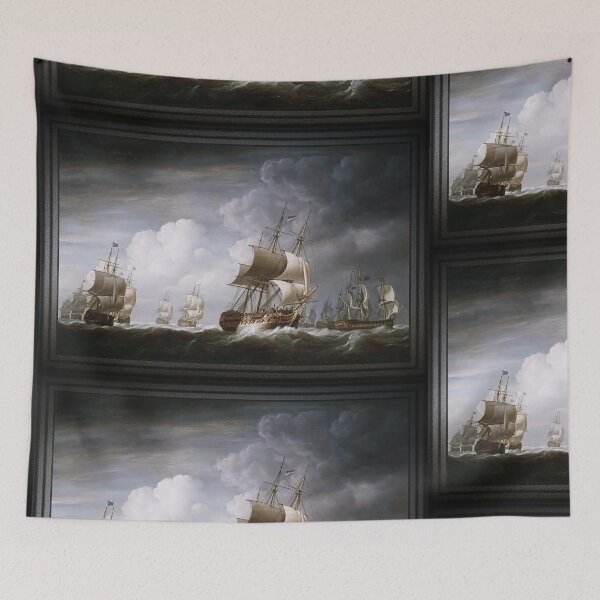 Item preview, A Fleet Of East Indiamen At Sea by Nicholas Pocock designed and sold by Xzendor7 Digital Art Creations.