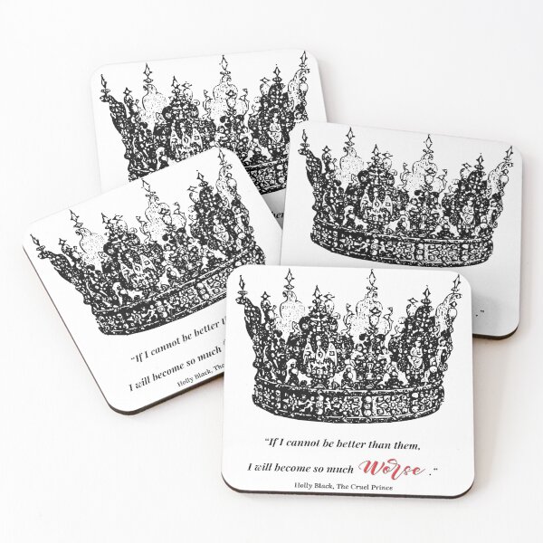 Item preview, Cruel Prince  by Holly Black - Bookish Quote - Black and Red designed and sold by hayadesigns.
