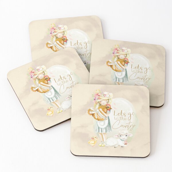 Item preview, Lets go to the Country, farm Girl with animals designed and sold by Khalu.
