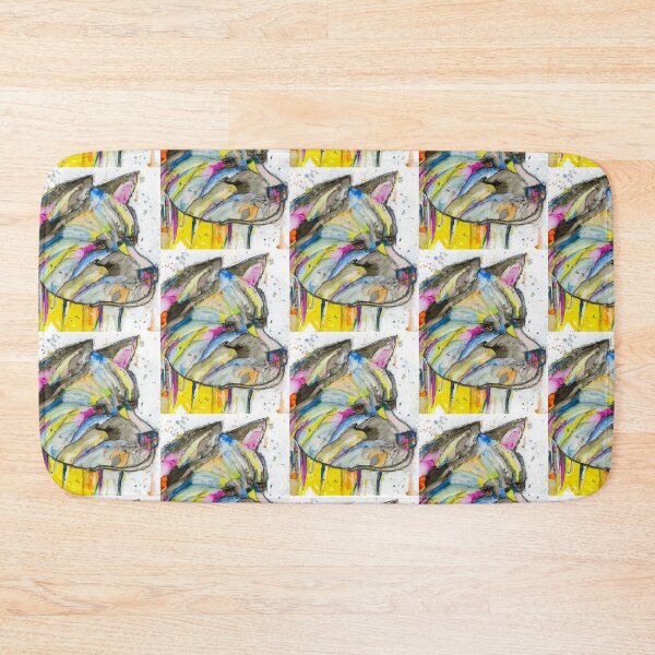Item preview, Colorful Akita dog  designed and sold by Peta Wakeham.