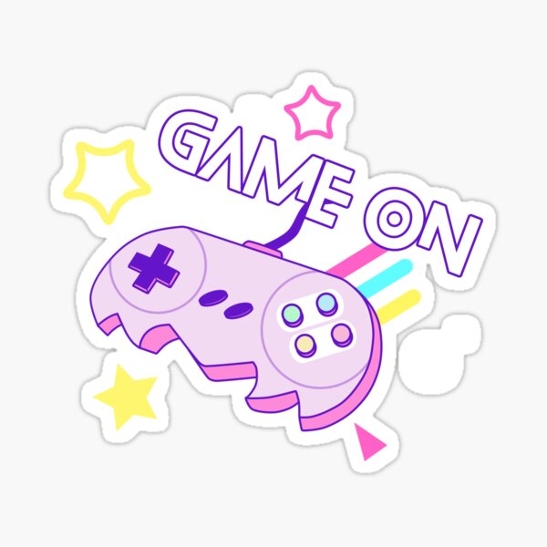 "Game on!" Sticker for Sale by arlodeer Redbubble