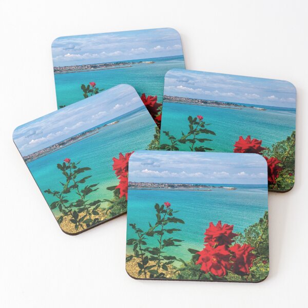 Item preview, Amazing Seaside Town Flowers & Clouds designed and sold by BennEmm.
