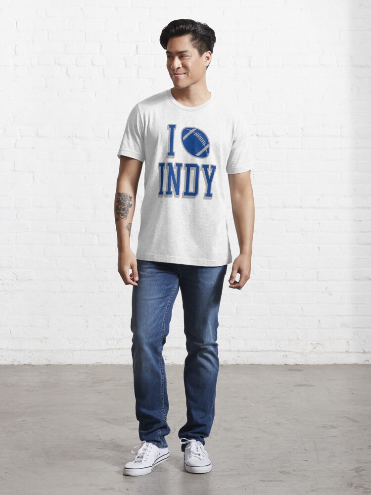 Indy Retro Football-White T Shirt Cotton 6XL Retro Vintage Andrew Luck Ty  Hilton Peyton Manning Colts I Love Indy I Love