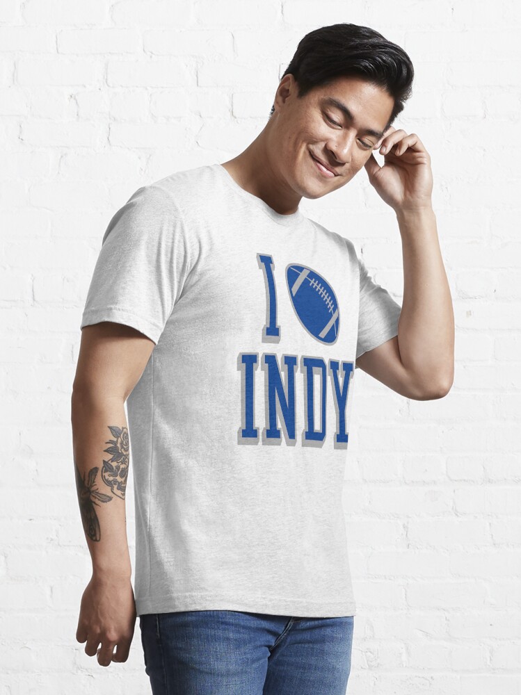 Indy Retro Football-White T Shirt Cotton 6XL Retro Vintage Andrew Luck Ty  Hilton Peyton Manning Colts I Love Indy I Love