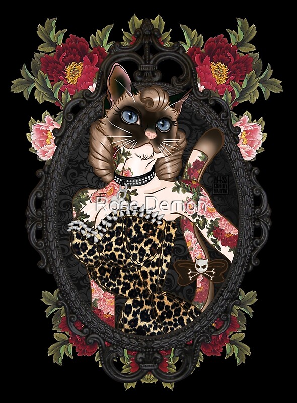 "Miss Kitty" by Miss Cherry Martini Redbubble