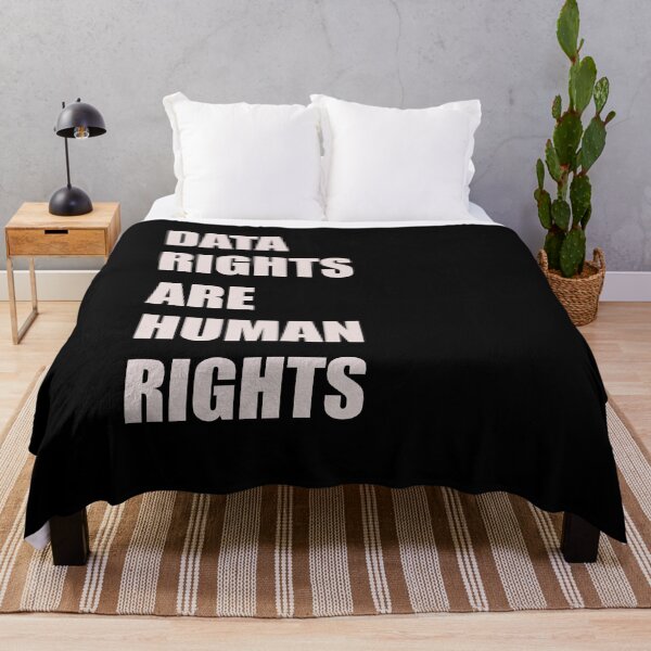 Item preview, DATA RIGHTS ARE HUMAN RIGHTS - WHITE TEXT - TECHNOLOGY DESIGN designed and sold by Iskybibblle.