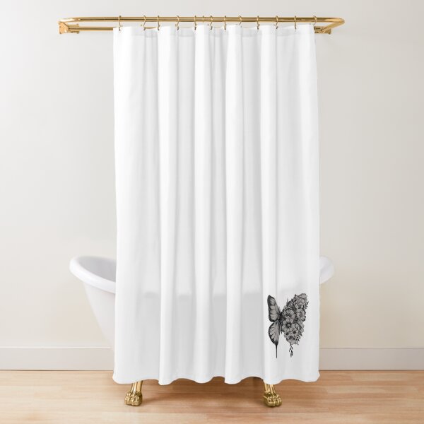 Butterfly Tattoo Shawn Mendes Shower Curtain