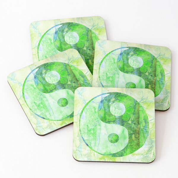 Item preview, Green Yin Yang Grunge designed and sold by MagickMama.