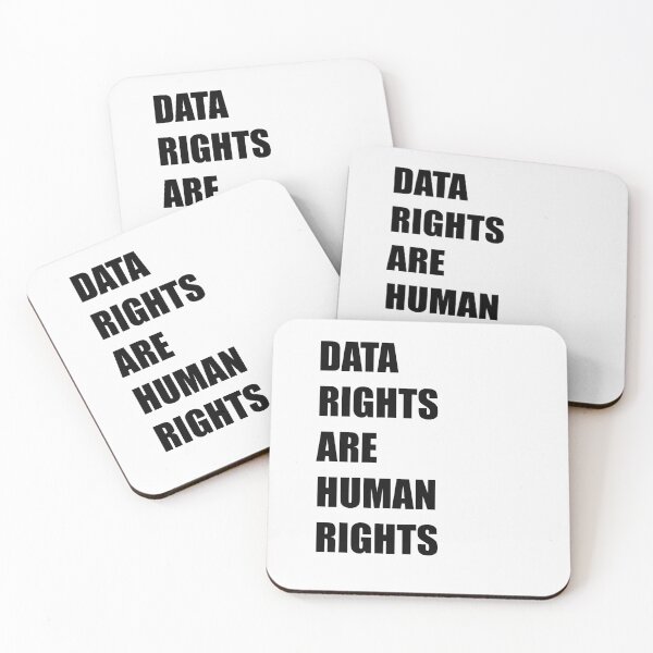 Item preview, DATA RIGHTS ARE HUMAN RIGHTS - BLACK TEXT - TECHNOLOGY DESIGN designed and sold by Iskybibblle.