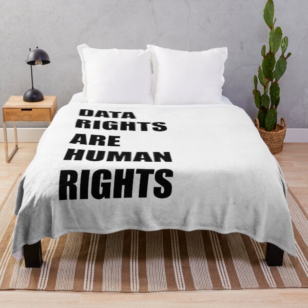 Item preview, DATA RIGHTS ARE HUMAN RIGHTS - BLACK TEXT - TECHNOLOGY DESIGN designed and sold by Iskybibblle.