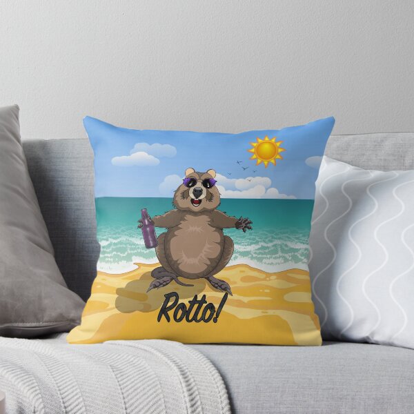 Item preview, Rotto! - Rottnest Island Quokka on the Beach [Text Under] by Amanda M Lucas designed and sold by Amanda Lucas.