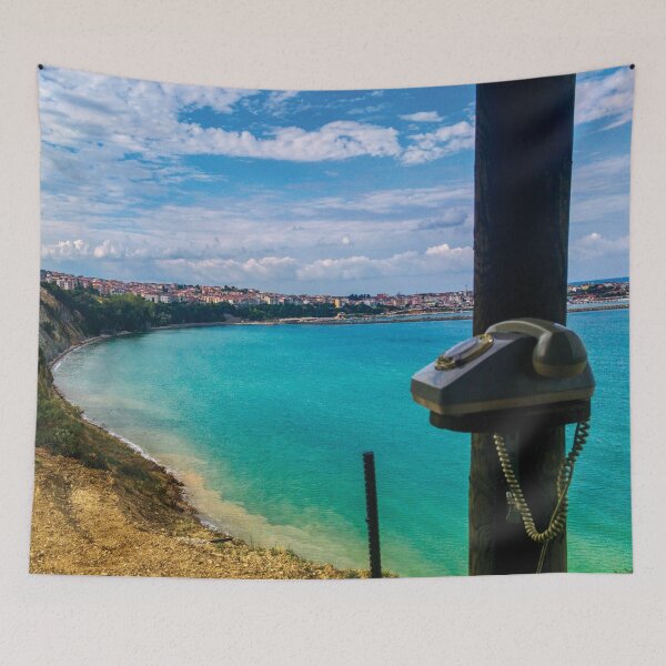 Item preview, Amazing Seaside Town Flowers & Clouds Version 2 designed and sold by BennEmm.