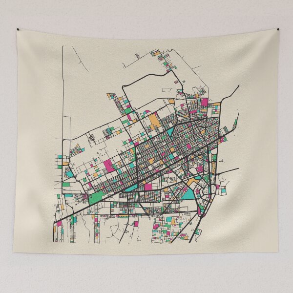 Item preview, Cancún, Mexico Street Map designed and sold by A Deniz Akerman.