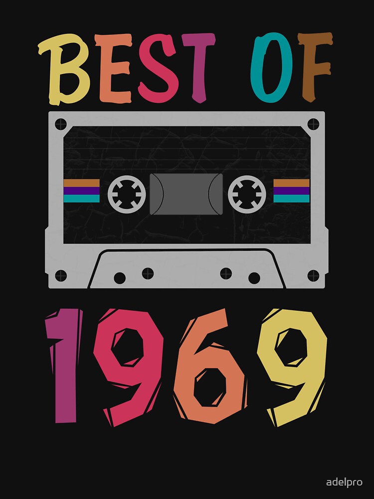 Vintage Best Of 1969 50th Birthday Cassette Tee For Men Gift T-Shirt