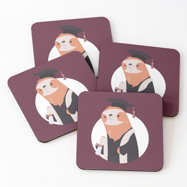 Artikelvorschau, Schulabschluss Faultier entworfen und verkauft von Cute and Funny Animal Art Designs.