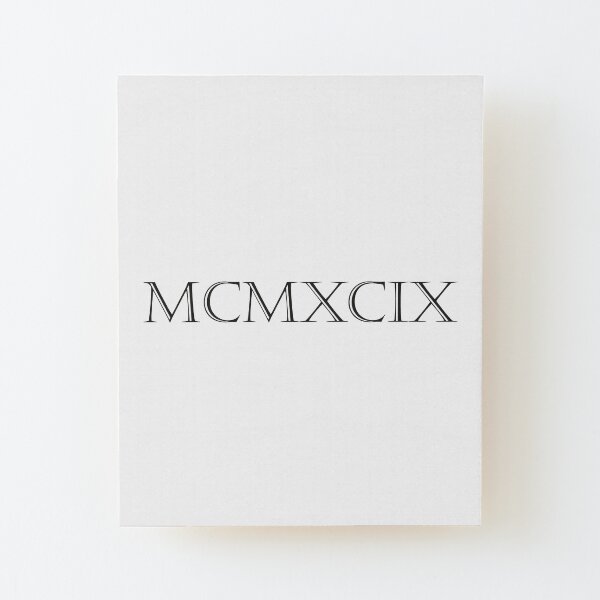 Roman Numerals Wall Art Redbubble