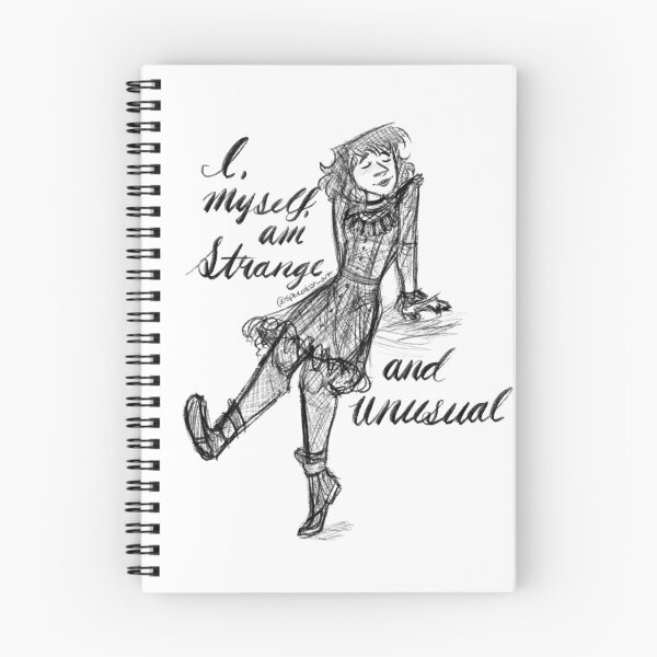 Item preview, I, myself, am strange and unusual (Lydia Deetz sketch) designed and sold by Spacedust-art.