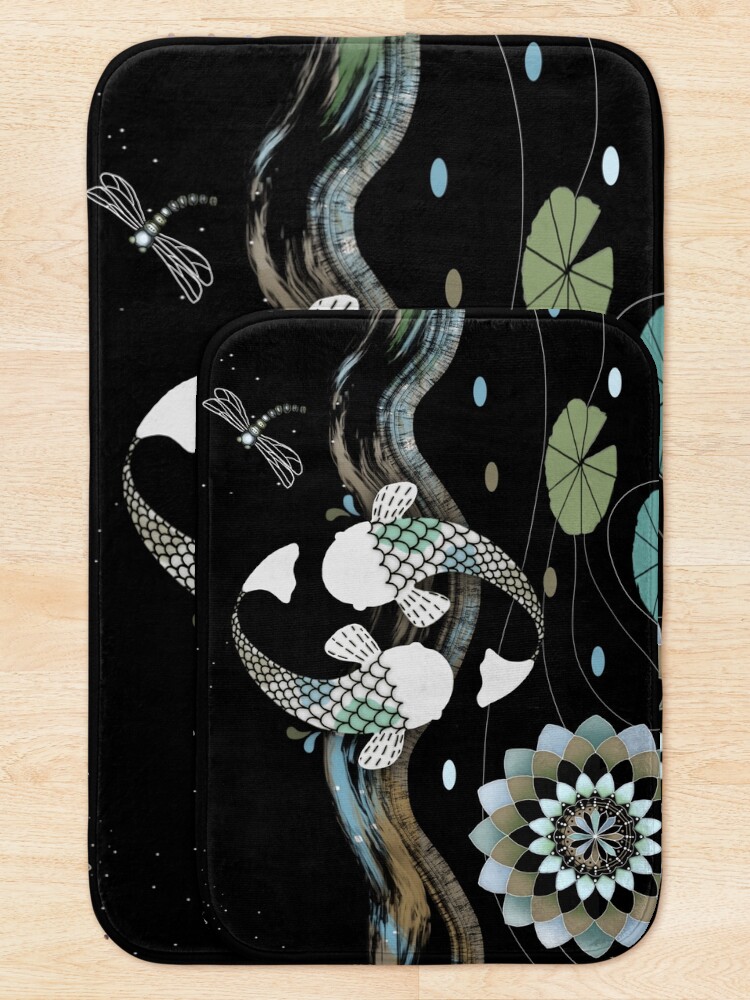 Alternate view of Lucky Koi Mandala Bath Mat
