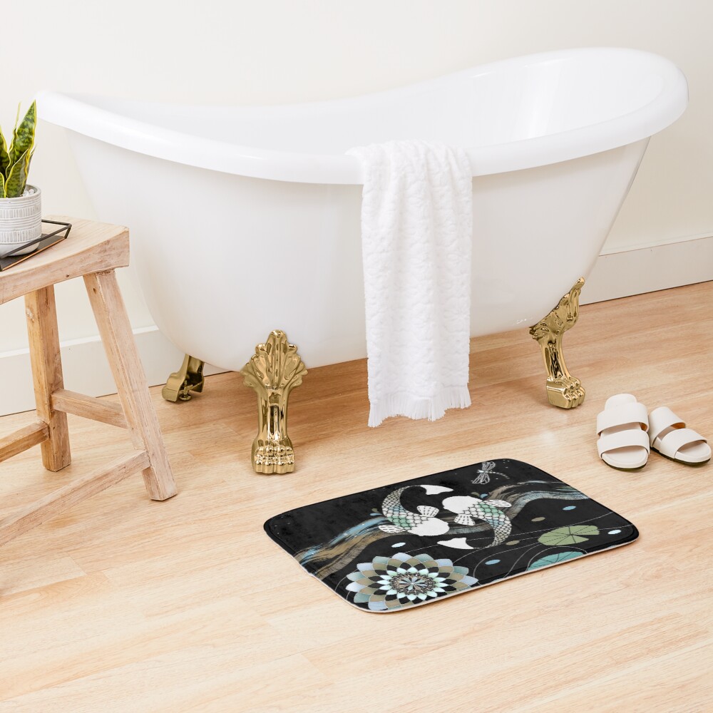 Lucky Koi Mandala Bath Mat
