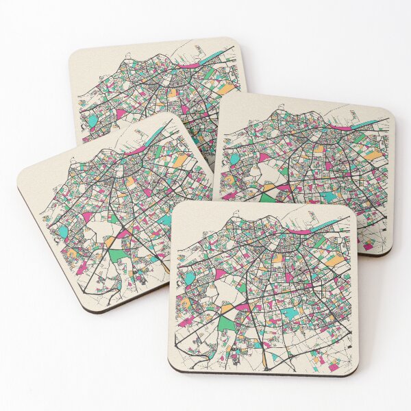 Item preview, Casablanca, Morocco Street Map designed and sold by A Deniz Akerman.
