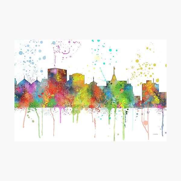Oakland California Skyline Photographic Print