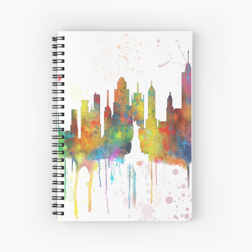 New York Ny Skyline Art Print By Marlenewatson Redbubble