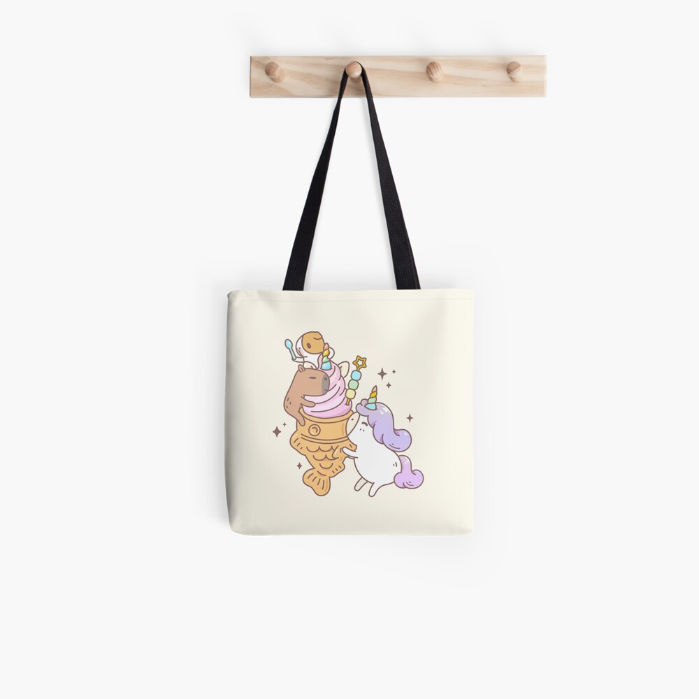 Bubu the Guinea pig, Unicorn Taiyaki Ice-cream Tote Bag