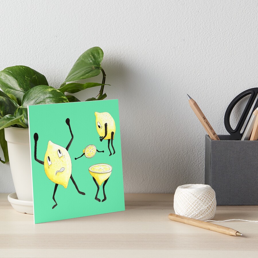 Riot of the lemons Art Board Print